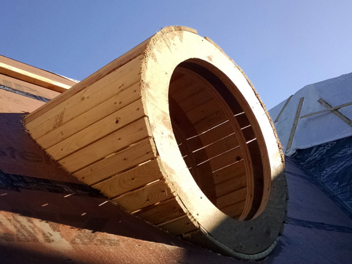 Round Dormer Framing - Swampscott MA